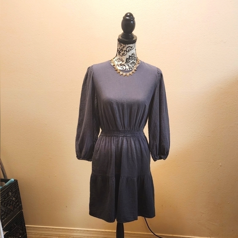 Universal Thread Ombre balloon sleeves dress size small like new